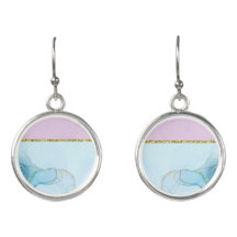 Soft abstract sunset Earrings