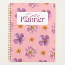 Soft Aesthetic Floral Daily Planner