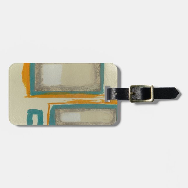 Soft And Bold Rothko Inspired Abstract Luggage Tag (Front Horizontal)