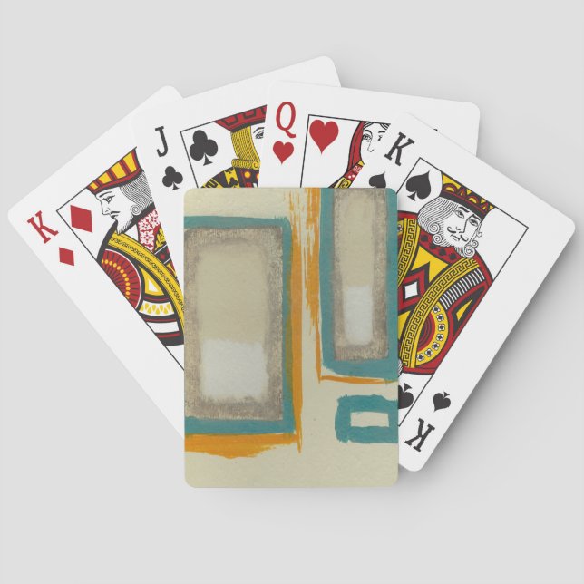 Soft And Bold Rothko Inspired Abstract Playing Cards (Back)