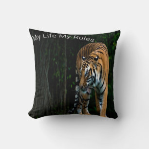 Soft and Plush Lion Print Pillow