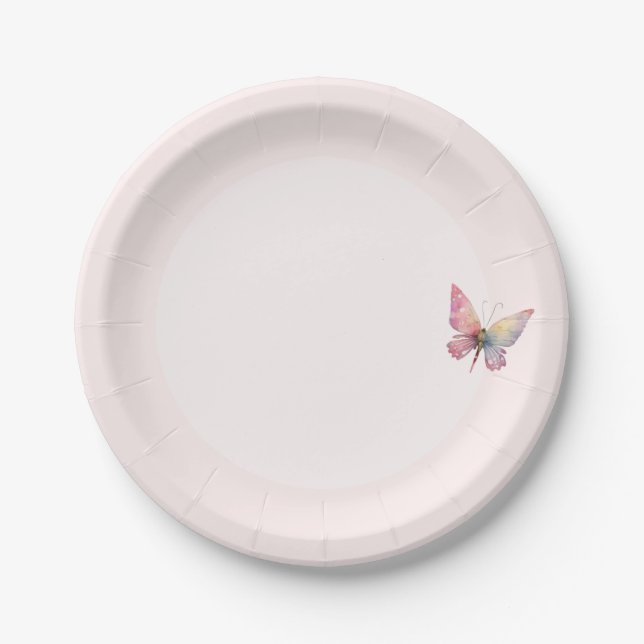 Soft and romantic butterfly-themed dish (Front)