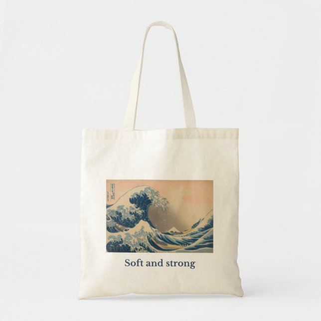 “Soft and Strong” Aesthetic Tote Bag  (Front)