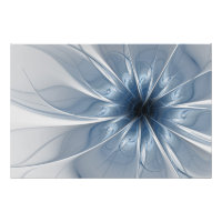 Soft and tenderness blue fractal fantasy flower cu