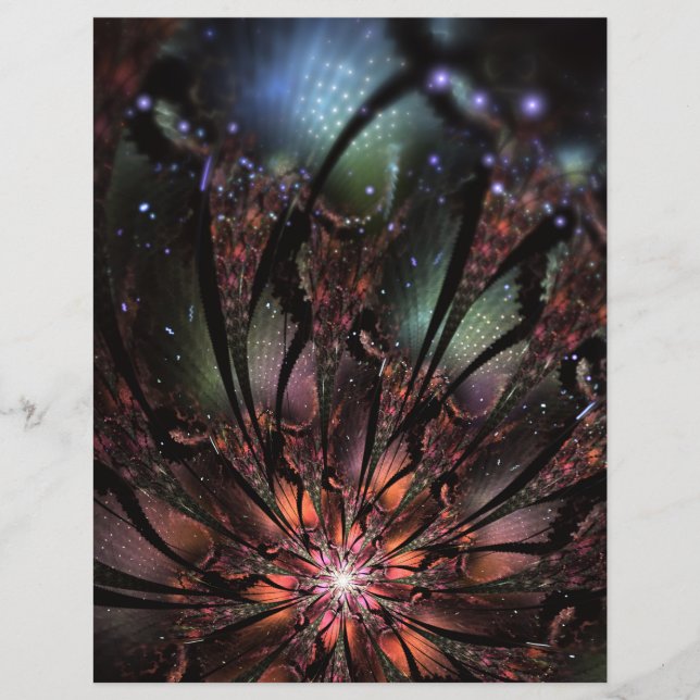 Soft and tenderness fractal fantasy flower (Front)