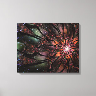Soft and tenderness fractal fantasy flower  canvas print