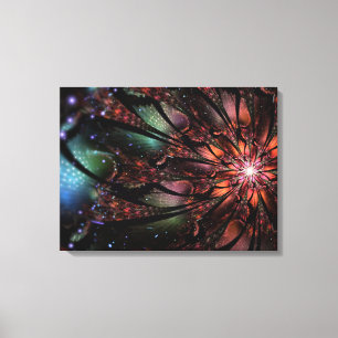 Soft and tenderness fractal fantasy flower  canvas print
