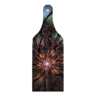 Soft and tenderness fractal fantasy flower   cutting board