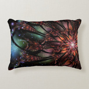 Soft and tenderness fractal fantasy flower decorative cushion