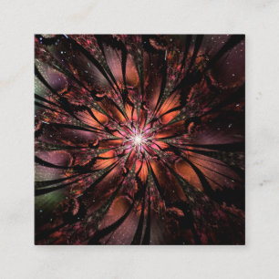 Soft and tenderness fractal fantasy flower  discount card