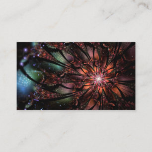 Soft and tenderness fractal fantasy flower  discount card