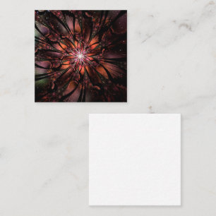 Soft and tenderness fractal fantasy flower enclosure card
