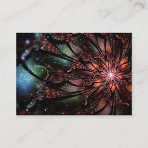 Soft and tenderness fractal fantasy flower  enclosure card