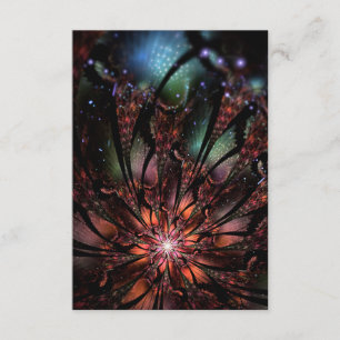 Soft and tenderness fractal fantasy flower   enclosure card