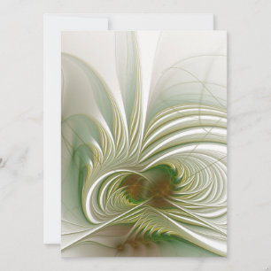 Soft and tenderness fractal fantasy flower holiday card