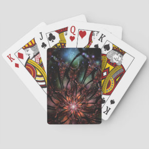 Soft and tenderness fractal fantasy flower  invita playing cards