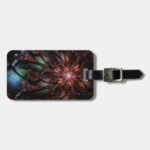 Soft and tenderness fractal fantasy flower luggage tag