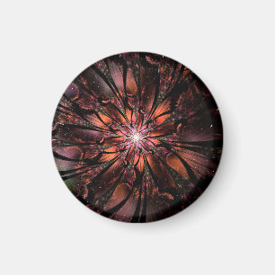 Soft and tenderness fractal fantasy flower magnet