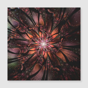 Soft and tenderness fractal fantasy flower  magnetic invitation