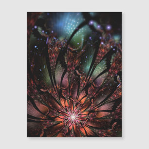 Soft and tenderness fractal fantasy flower   magnetic invitation