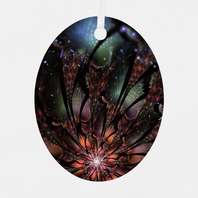 Soft and tenderness fractal fantasy flower   metal tree decoration (Front)