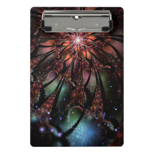 Soft and tenderness fractal fantasy flower mini clipboard