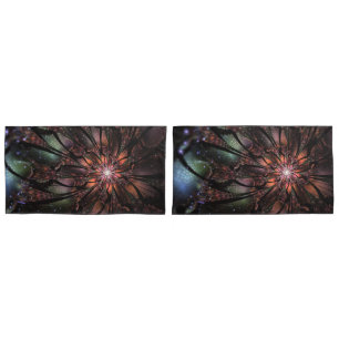 Soft and tenderness fractal fantasy flower  pillowcase