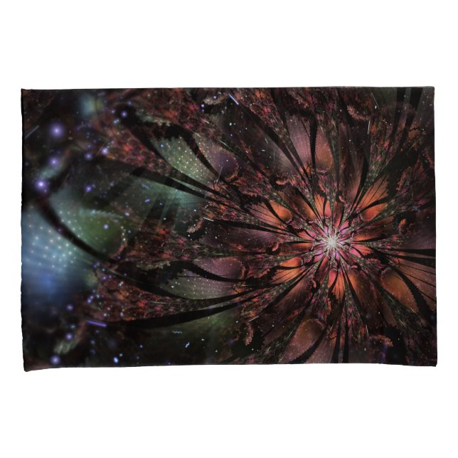 Soft and tenderness fractal fantasy flower  pillowcase (Front-Right)