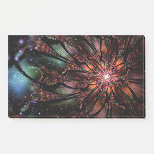 Soft and tenderness fractal fantasy flower post-it notes
