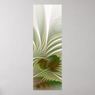 Soft and tenderness fractal fantasy flower poster