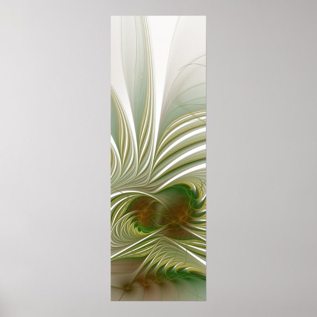 Soft and tenderness fractal fantasy flower  poster (Front)