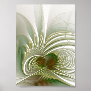 Soft and tenderness fractal fantasy flower  poster