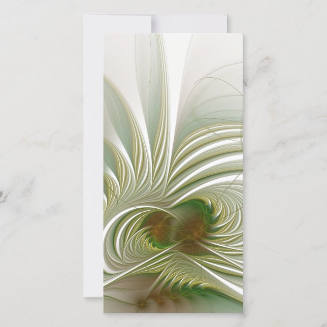 Soft and tenderness fractal fantasy flower save the date (Front)