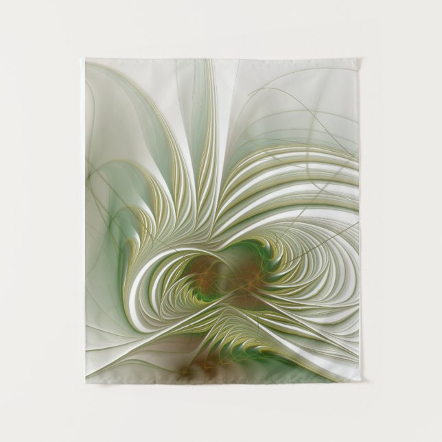 Soft and tenderness fractal fantasy flower tapestry (Front)