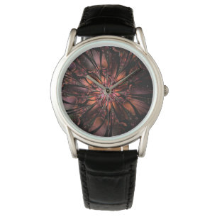 Soft and tenderness fractal fantasy flower watch