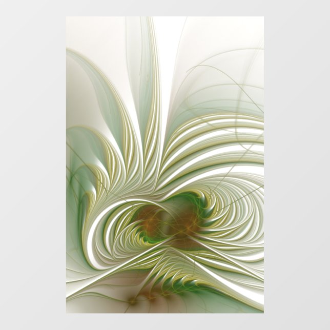 Soft and tenderness fractal fantasy flower window cling (Sheet)