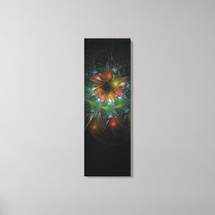 Soft and tenderness fractal fantasy flowers canvas print