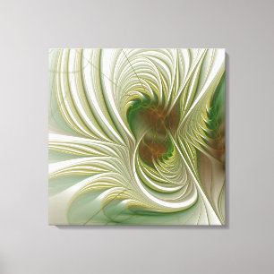Soft and tenderness fractal fantasy flowers canvas print