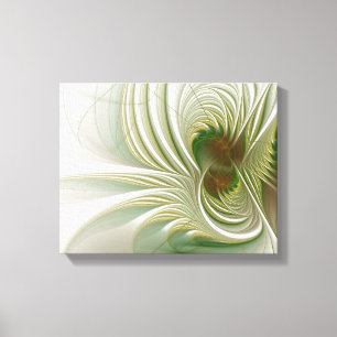 Soft and tenderness fractal fantasy flowers canvas print