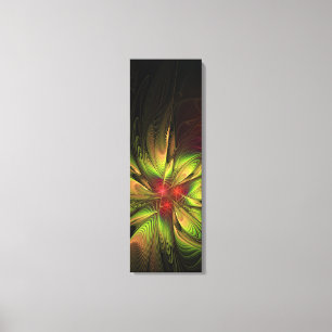 Soft and tenderness fractal fantasy flowers canvas print