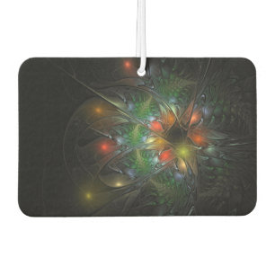 Soft and tenderness fractal fantasy flowers car air freshener