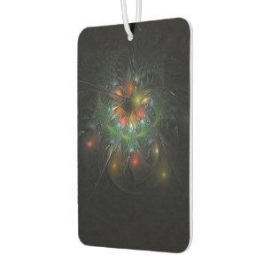 Soft and tenderness fractal fantasy flowers car air freshener