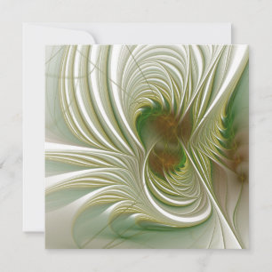 Soft and tenderness fractal fantasy flowers card