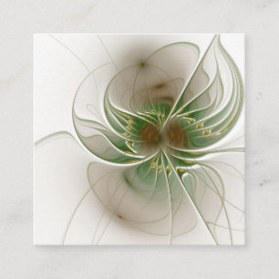 Soft and tenderness fractal fantasy flowers discount card