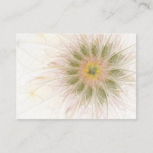 Soft and tenderness fractal fantasy flowers discount card