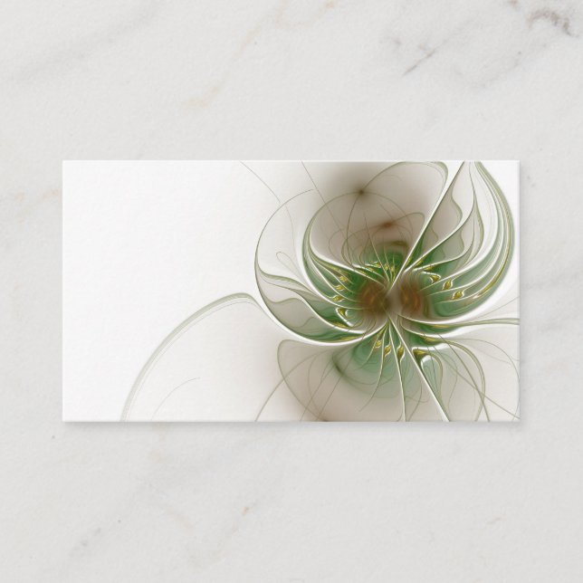 Soft and tenderness fractal fantasy flowers discount card (Front)
