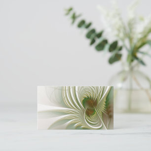 Soft and tenderness fractal fantasy flowers metal discount card