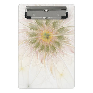 Soft and tenderness fractal fantasy flowers mini clipboard