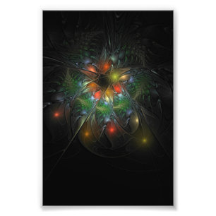 Soft and tenderness fractal fantasy flowers  photo print