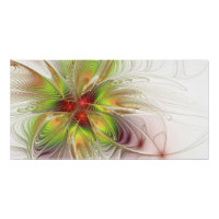 Soft and tenderness fractal fantasy flowers